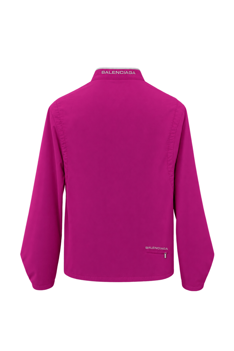 1980s Bright Pink Synthetic Blend Sweater - Back View