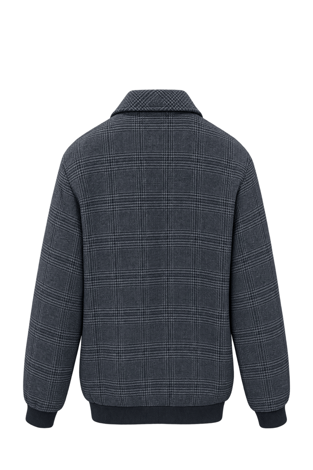 1990s Grey Wool Blend Jacket - Back View