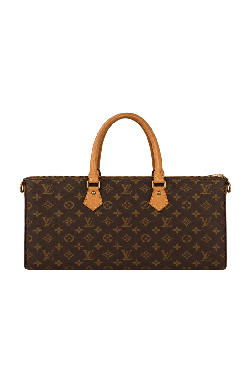 1990s Brown Leather Bag - Back View