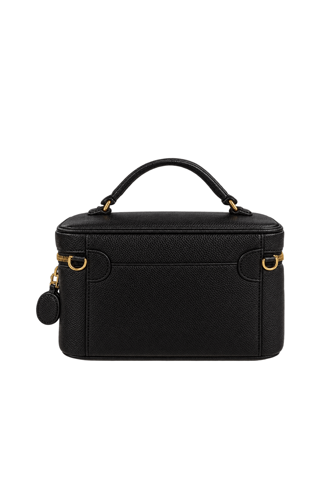 1990s Black Leather Bag - Back View