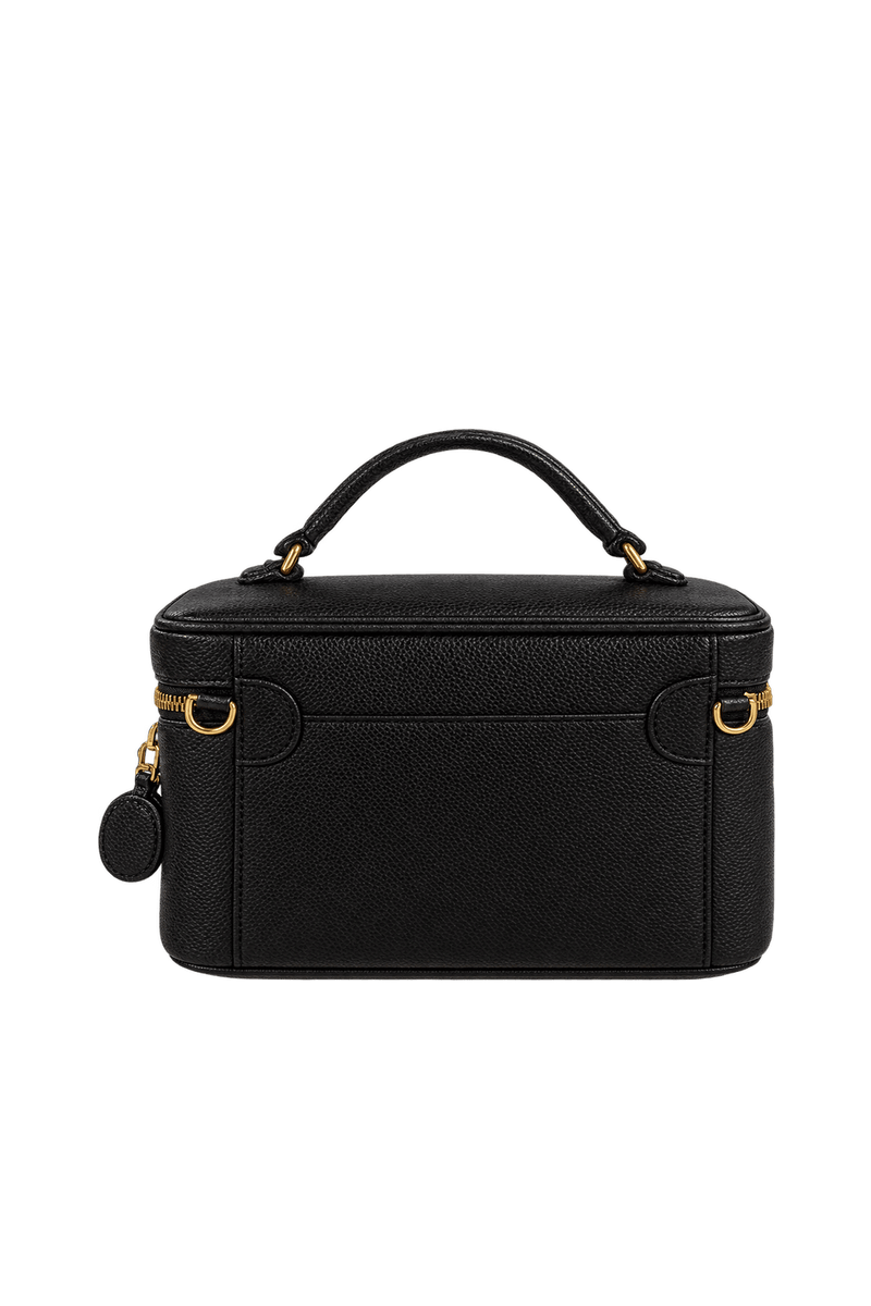 1990s Black Leather Bag - Back View