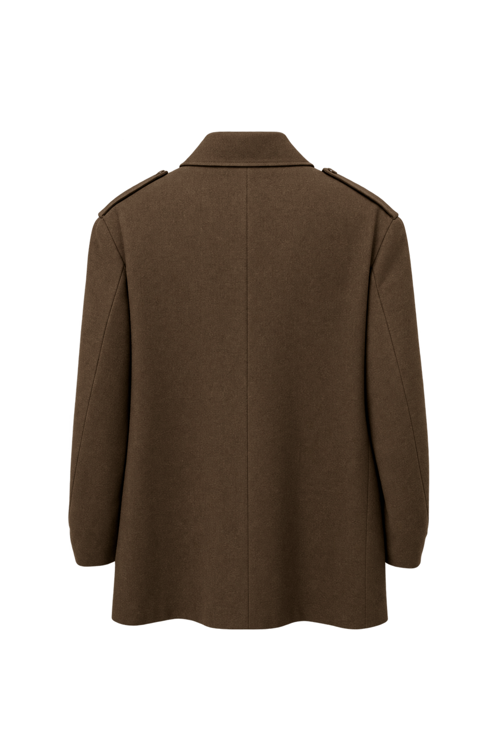 1940s Brown Wool Jacket - Back View