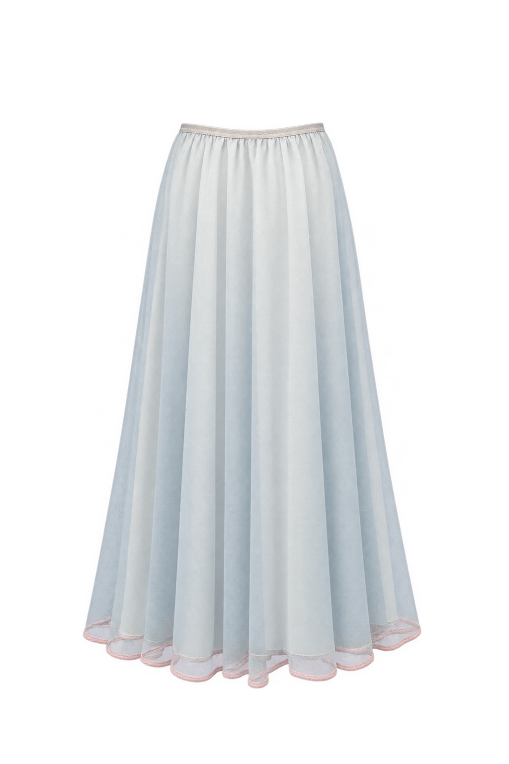 1980s White Cotton Skirt - Back View