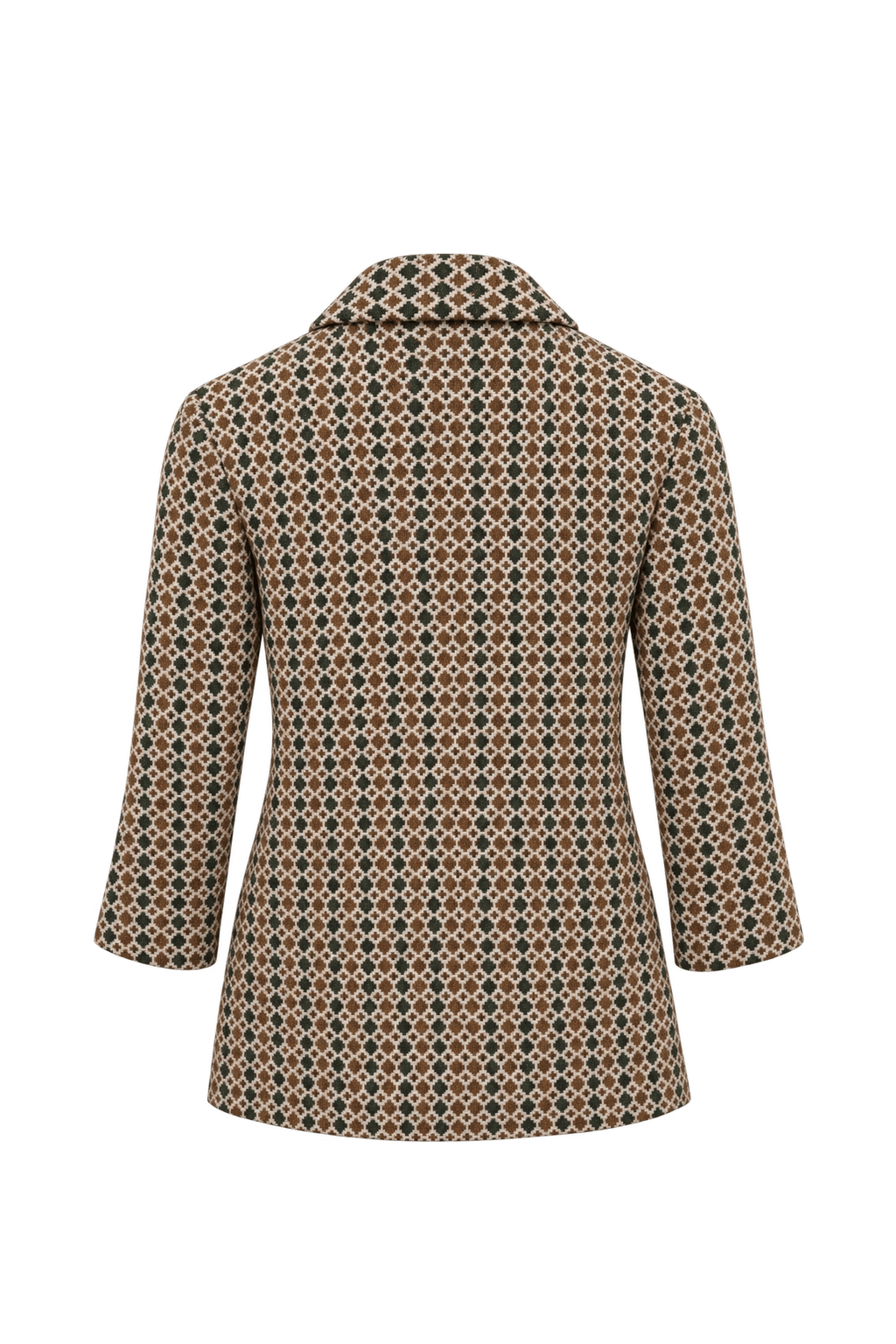 1970s Brown Wool Jacket - Back View