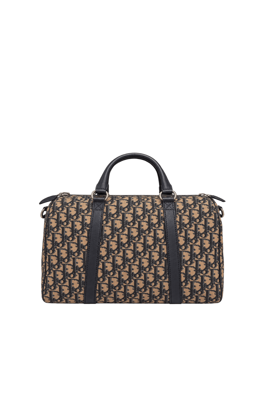 1980s Beige Canvas Bag - Back View