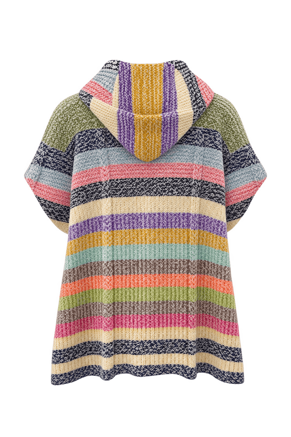 1980s Multi Wool Sweater - Back View