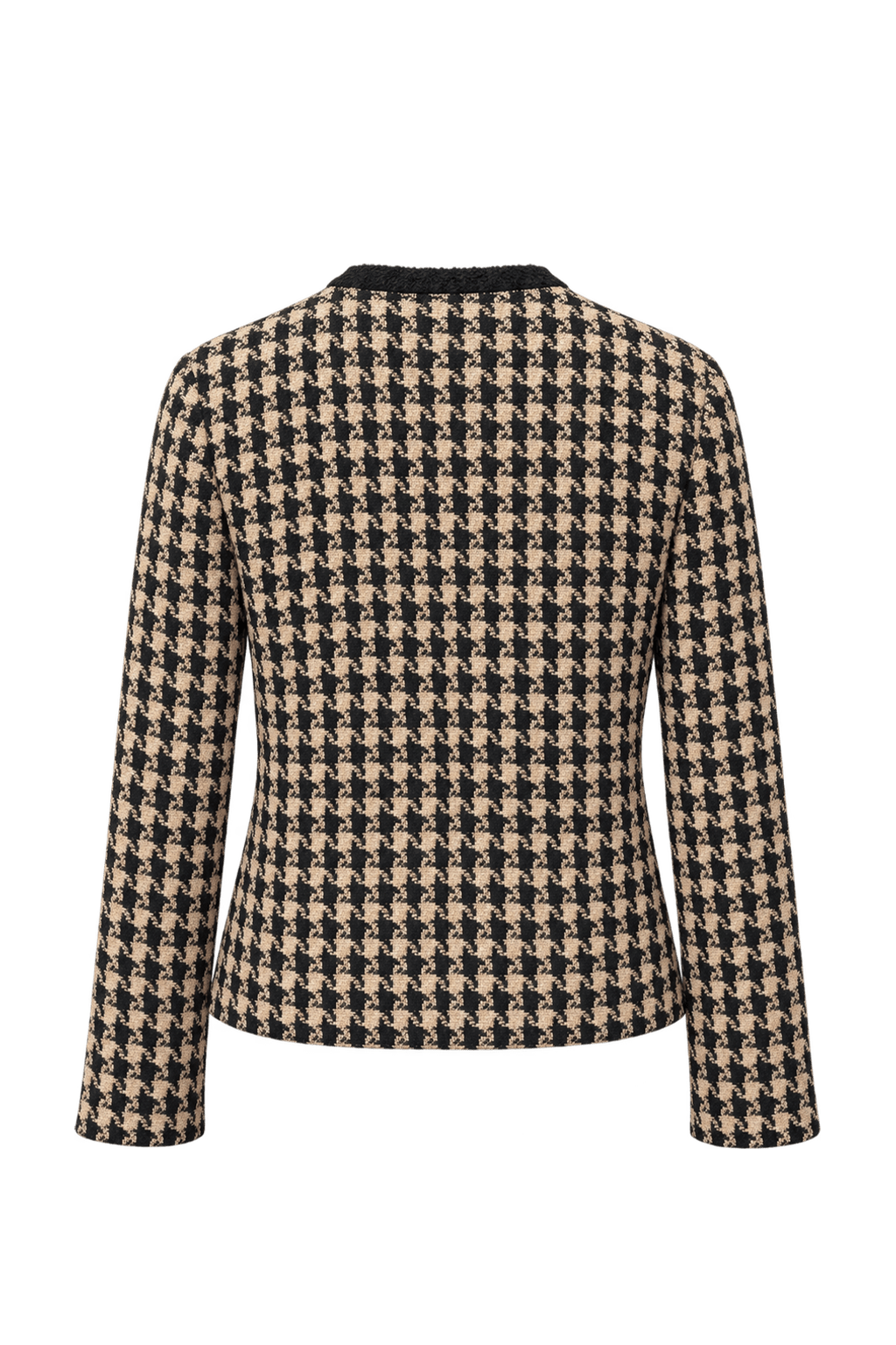 1980s Black Wool Jacket - Back View