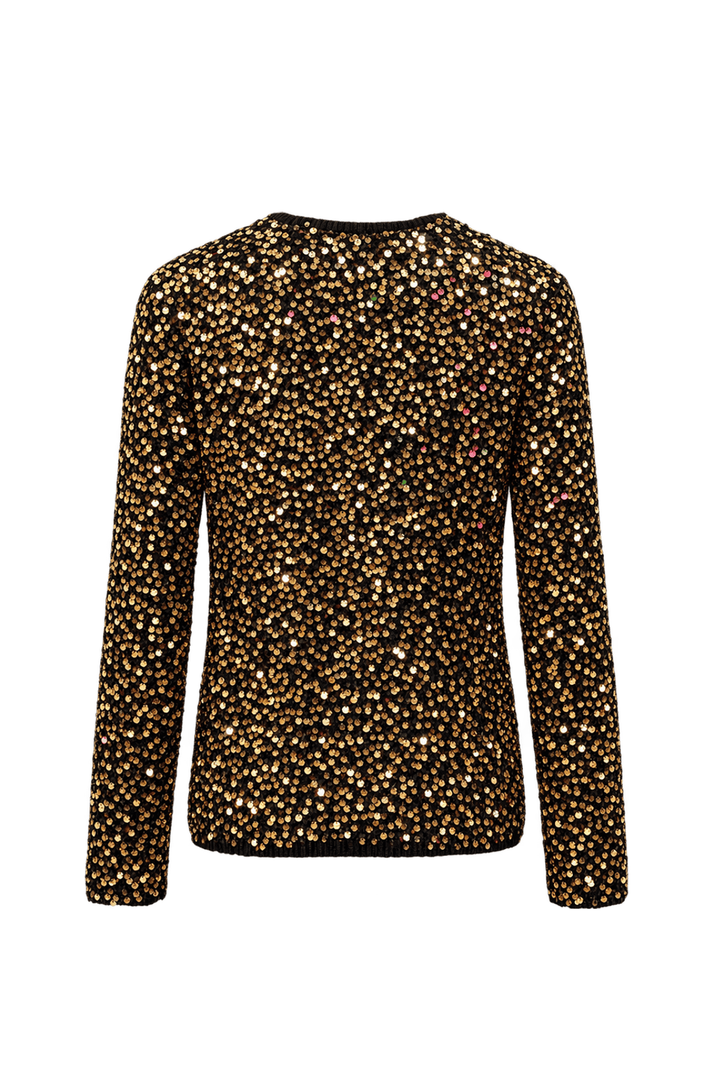 1980s Black Polyester Sweater - Back View