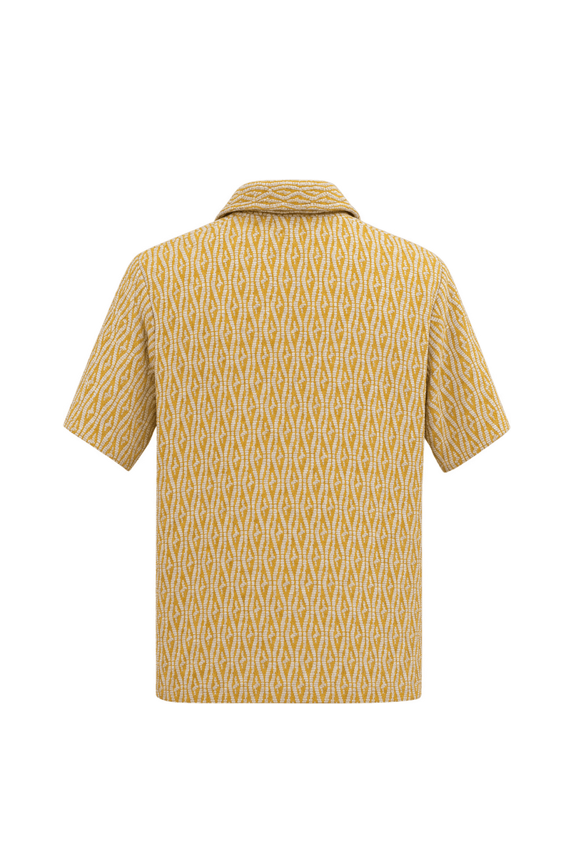 1960s Yellow Cotton Polo - Back View