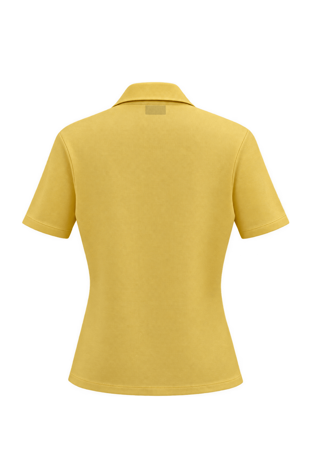 1980s Yellow Synthetic Blend Shirt - Back View