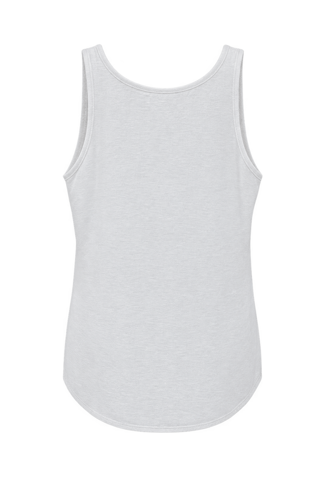 1990s White Cotton Tank Top - Back View