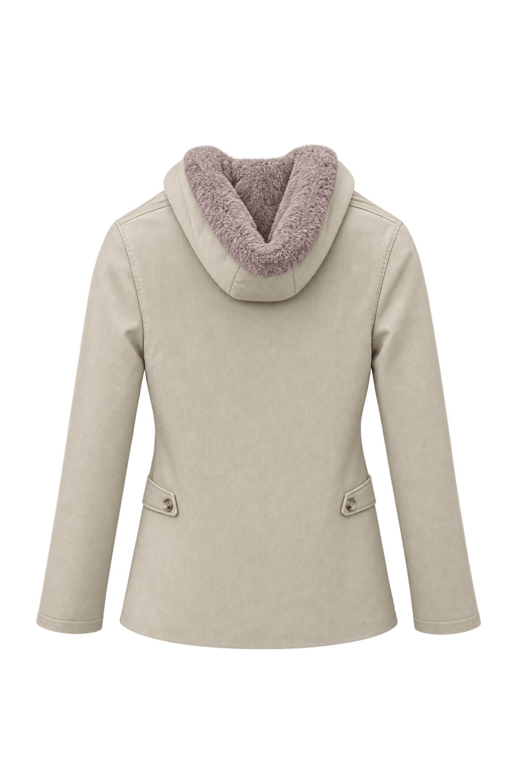1970s Cream Cotton Jacket - Back View