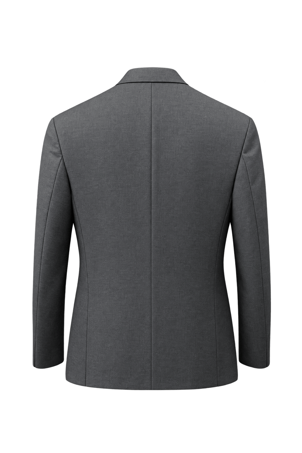 1990s Navy Blue Wool Blazer - Back View
