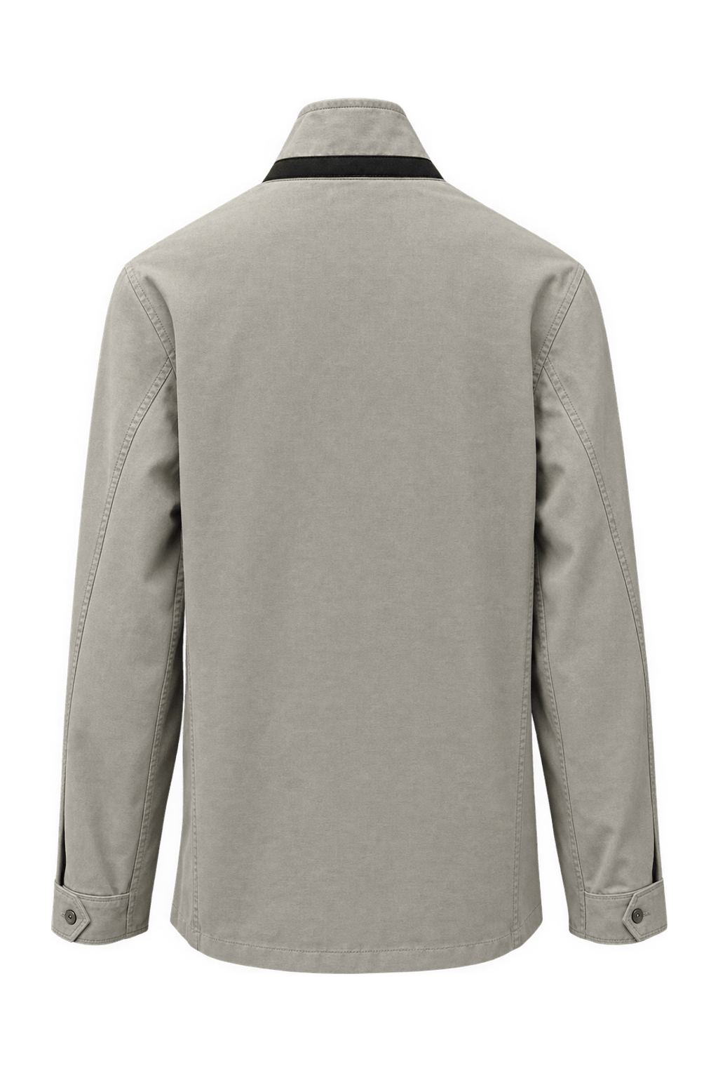 1980s Beige Cotton Blend Jacket - Back View