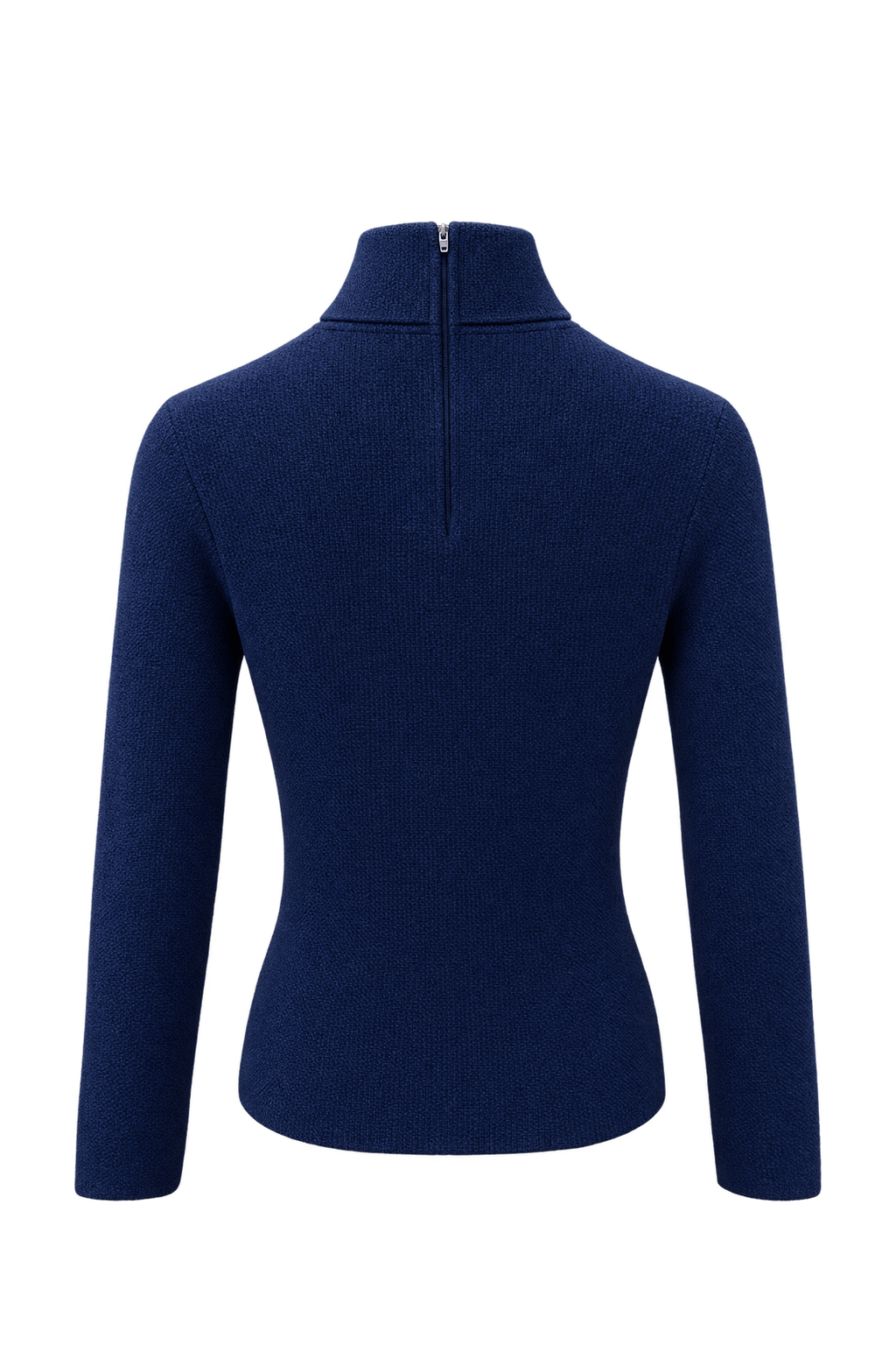 1960s Navy Blue Cotton Blend Sweater - Back View