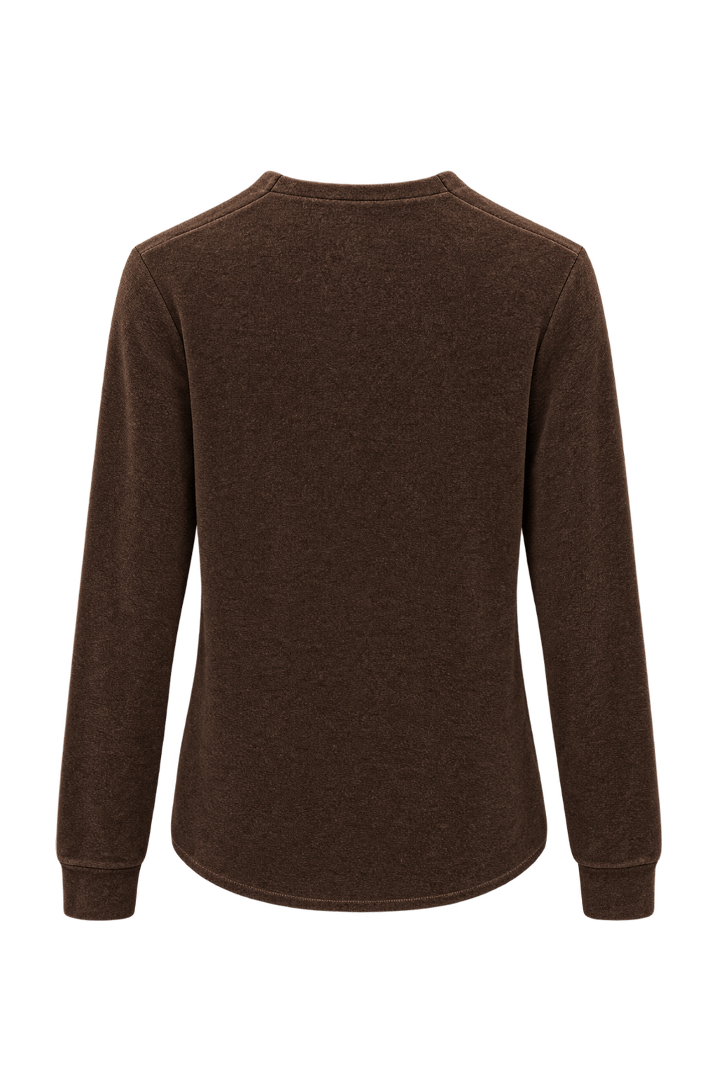 1970s Brown Cotton Blend Sweater - Back View