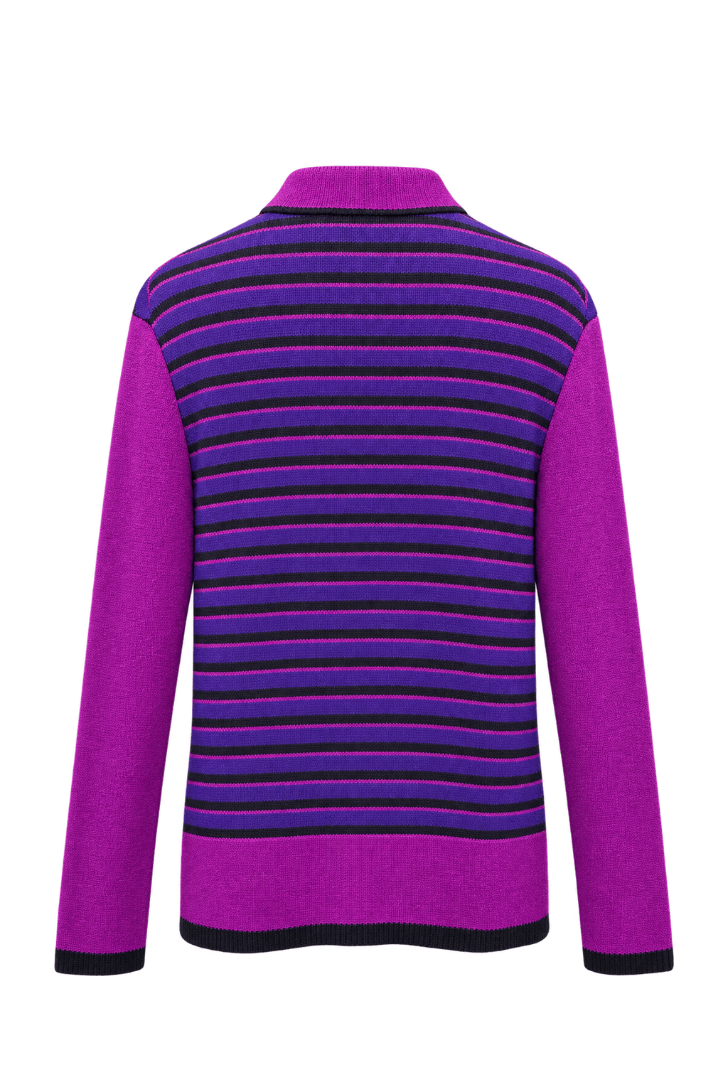 1960s Purple Cotton Blend Sweater - Back View