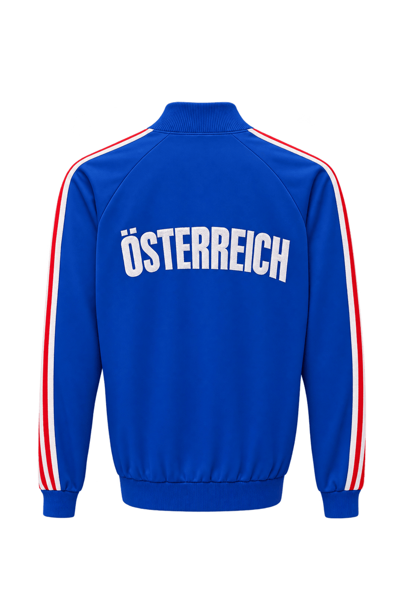 1990s Blue Polyester Jacket - Back View