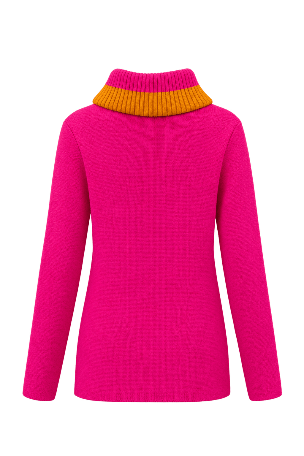 1980s Hot Pink Cotton Blend Sweater - Back View