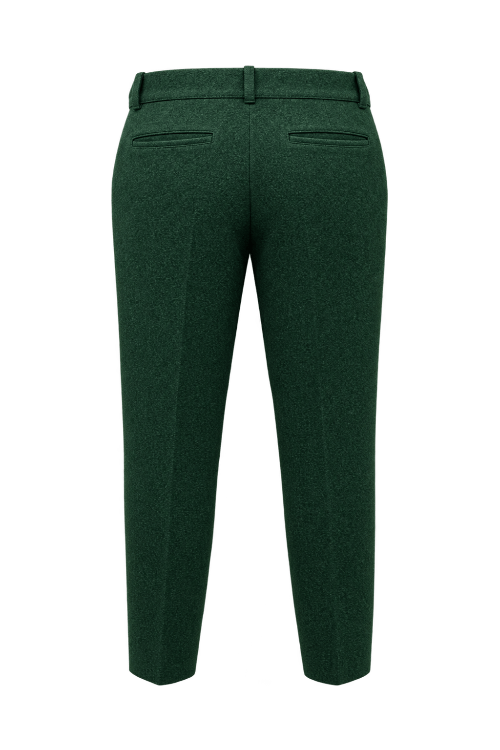 1960s Forest Green Wool Trousers - Back View