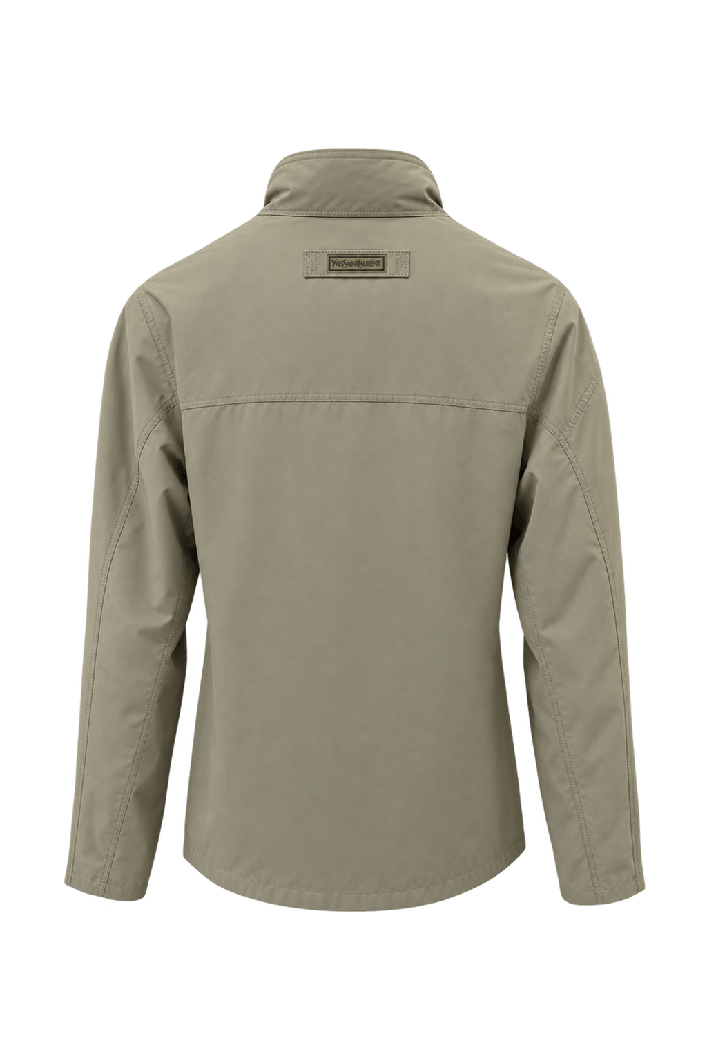 1990s Light Khaki Beige Lightweight Jacket - Back View