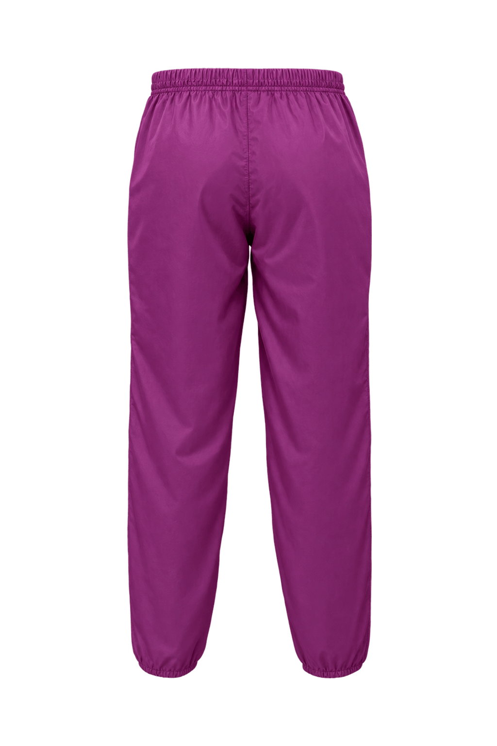 1980s Bright Magenta Purple Nylon Pants - Back View