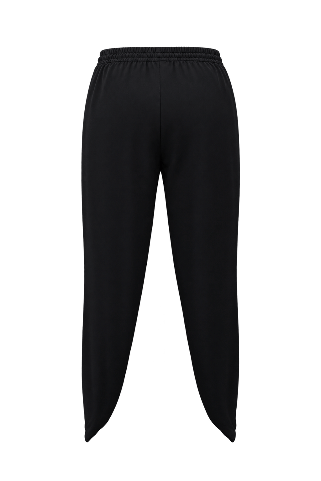1990s Black Synthetic Pants - Back View