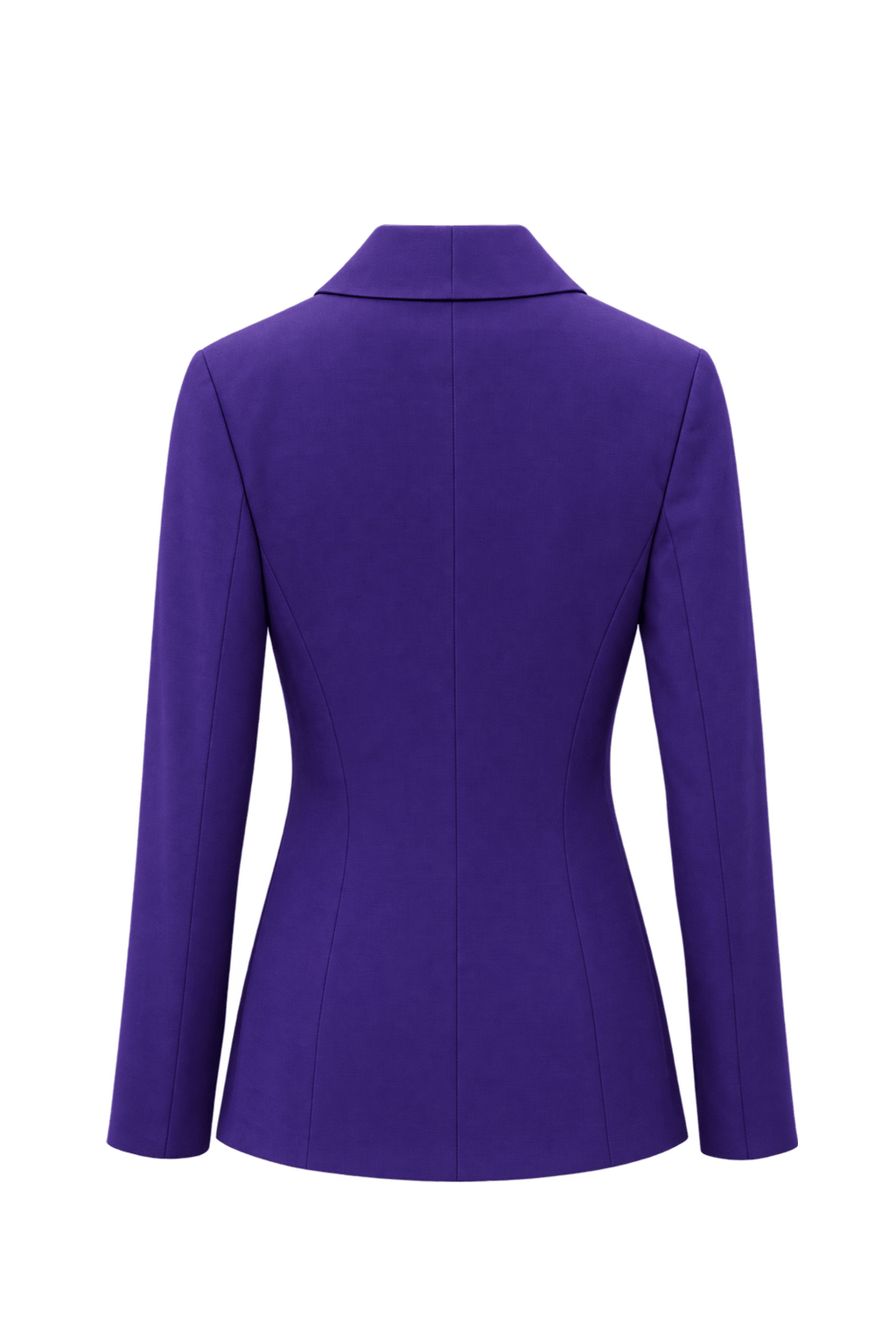 1980s Deep Violet Purple Sheer Blazer - Back View