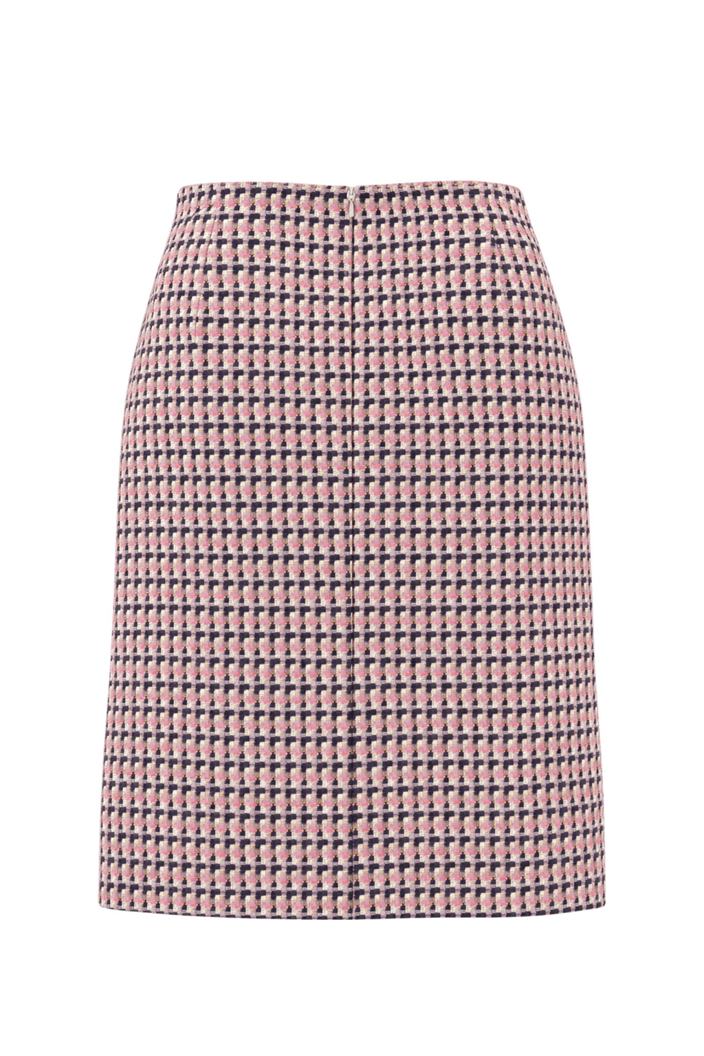 1990s Cream Woven Skirt - Back View