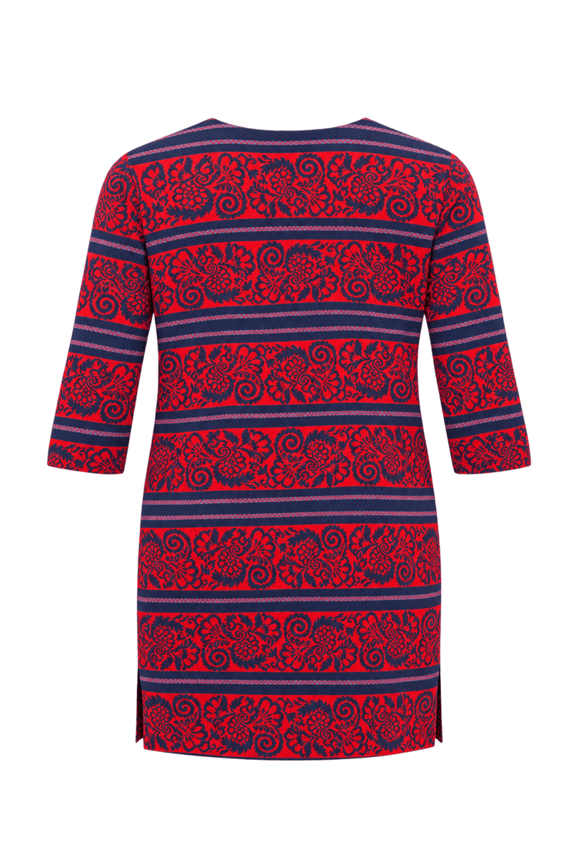 1980s Red Knit Mini Dress - Back View