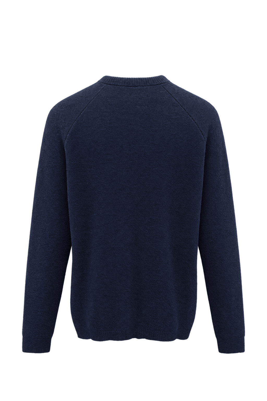 1990s Navy Blue Knit Sweater - Back View