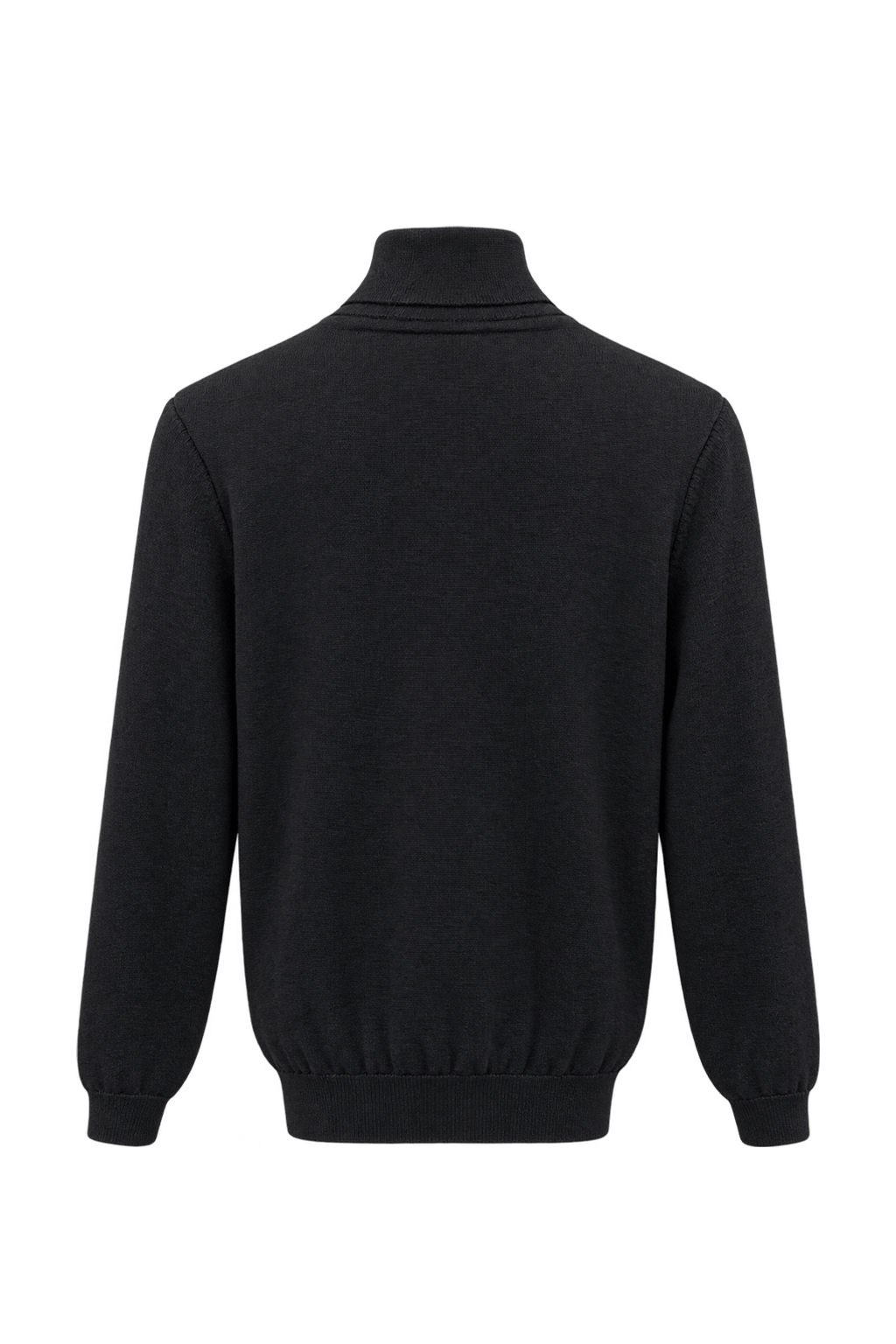 1990s Black Knit Sweater - Back View