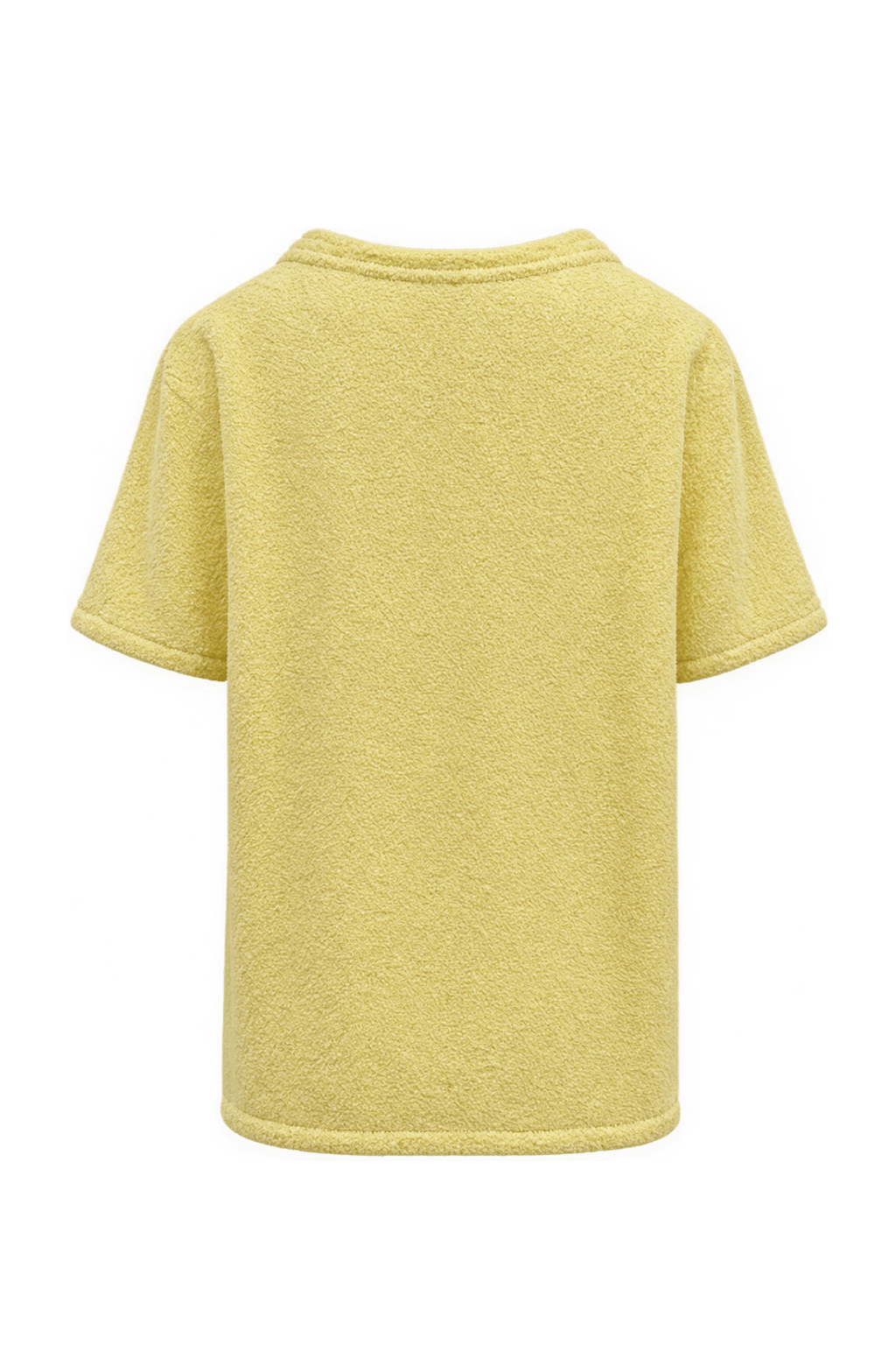 1990s Pale Lemon Yellow Unverified Knit Sweater - Back View