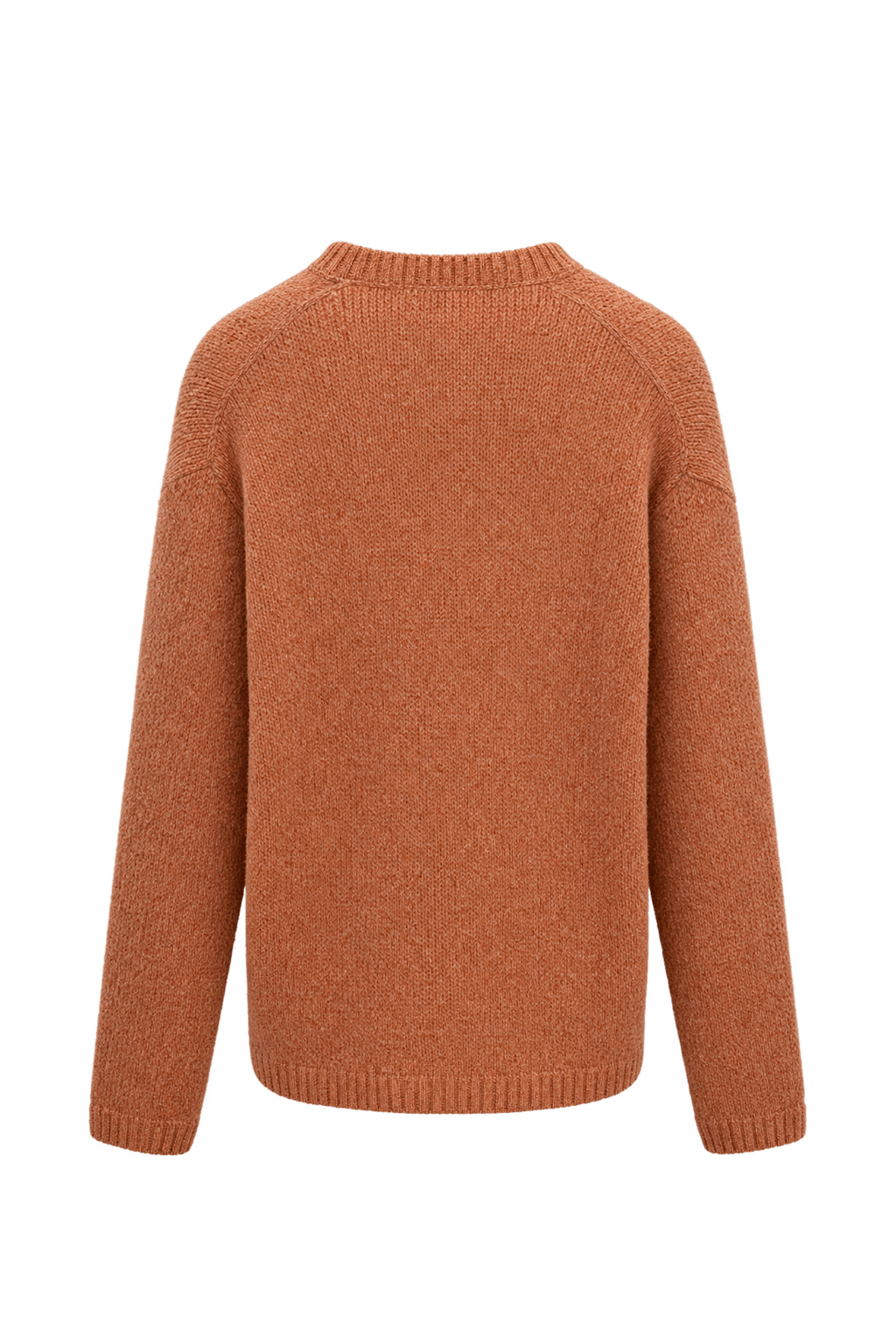 1990s Salmon-Peach Knit Sweater - Back View
