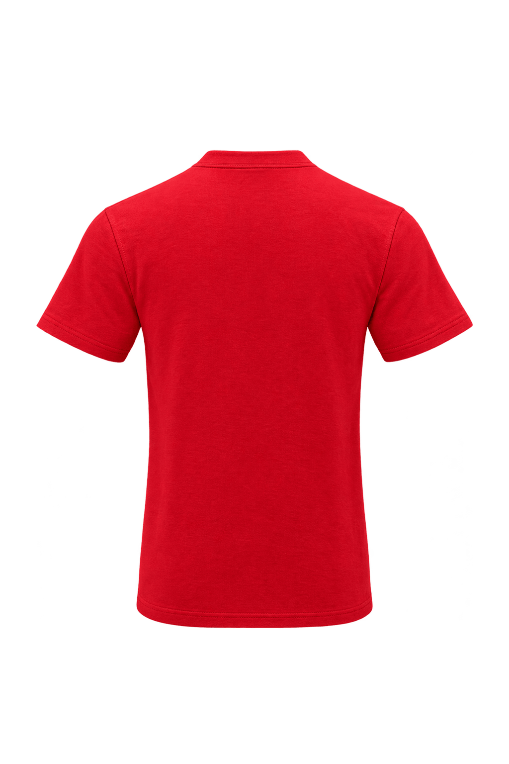 1990s Bright Red Cotton T-Shirt - Back View