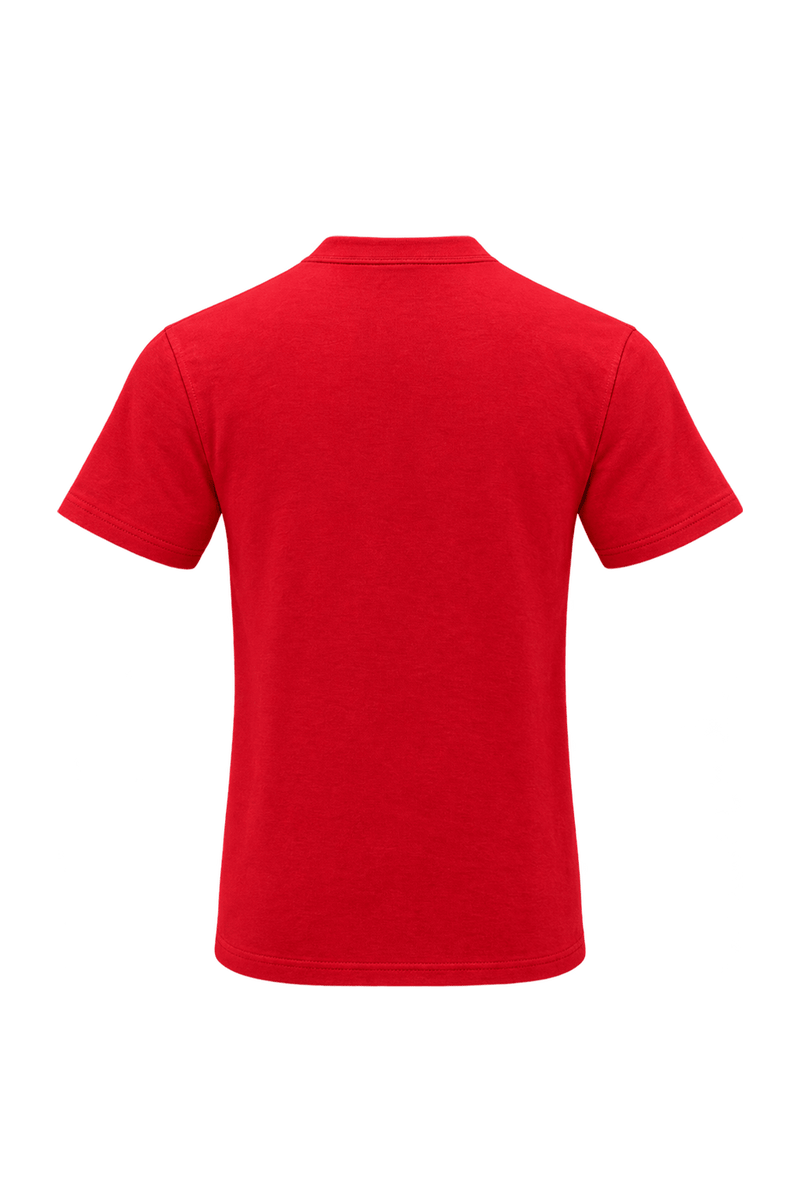 1990s Bright Red Cotton T-Shirt - Back View
