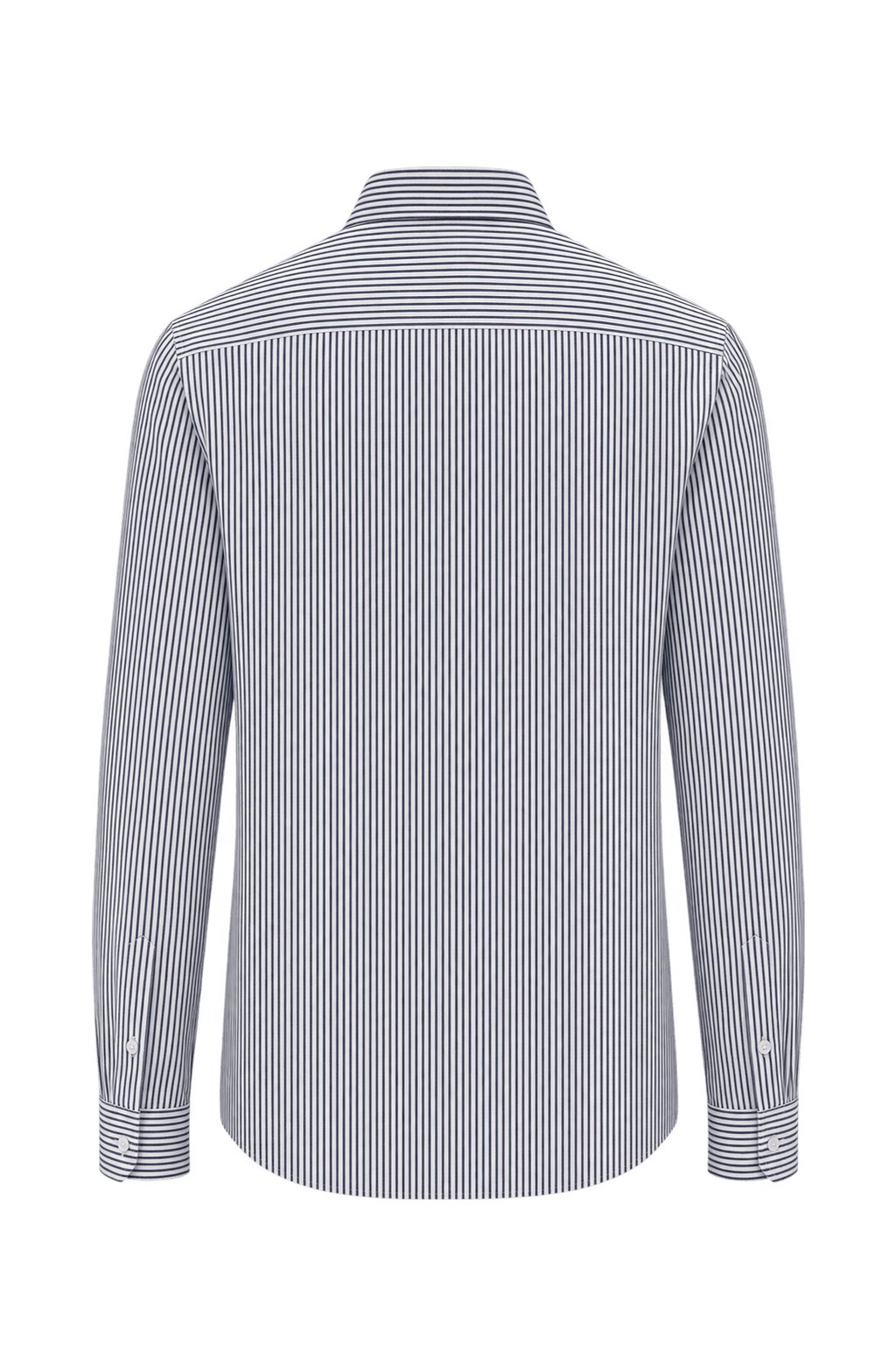 1990s White Cotton Button-Down Shirt - Back View