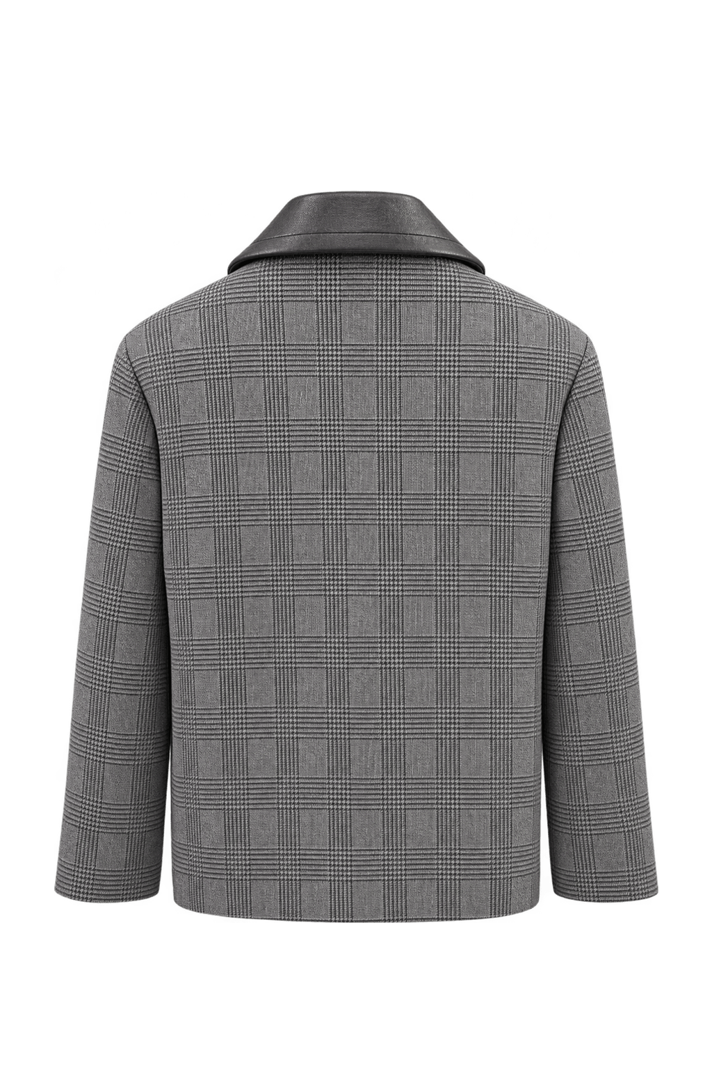 1980s Gray Woven Jacket - Back View