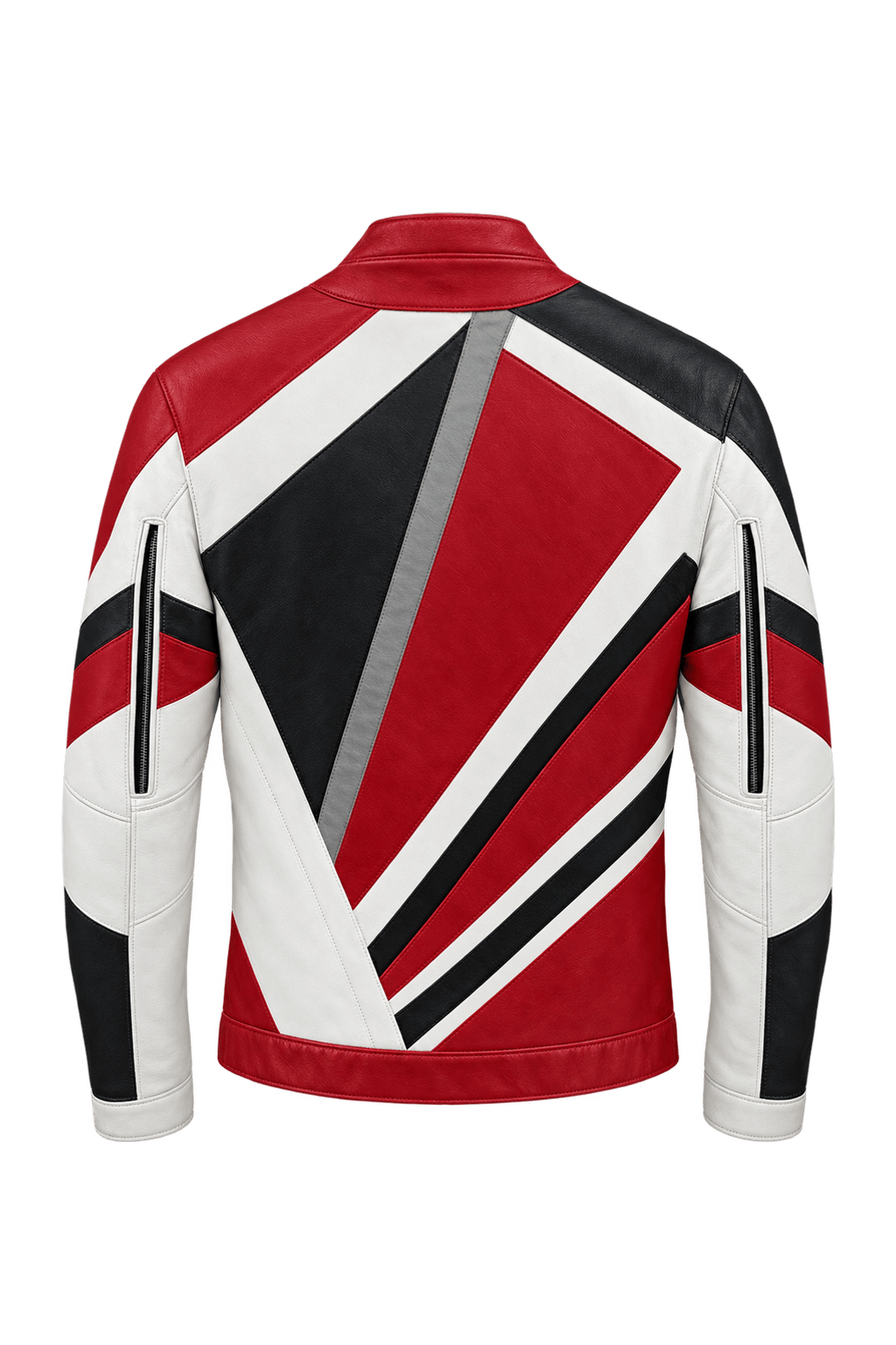1990s Red Leather Jacket - Back View