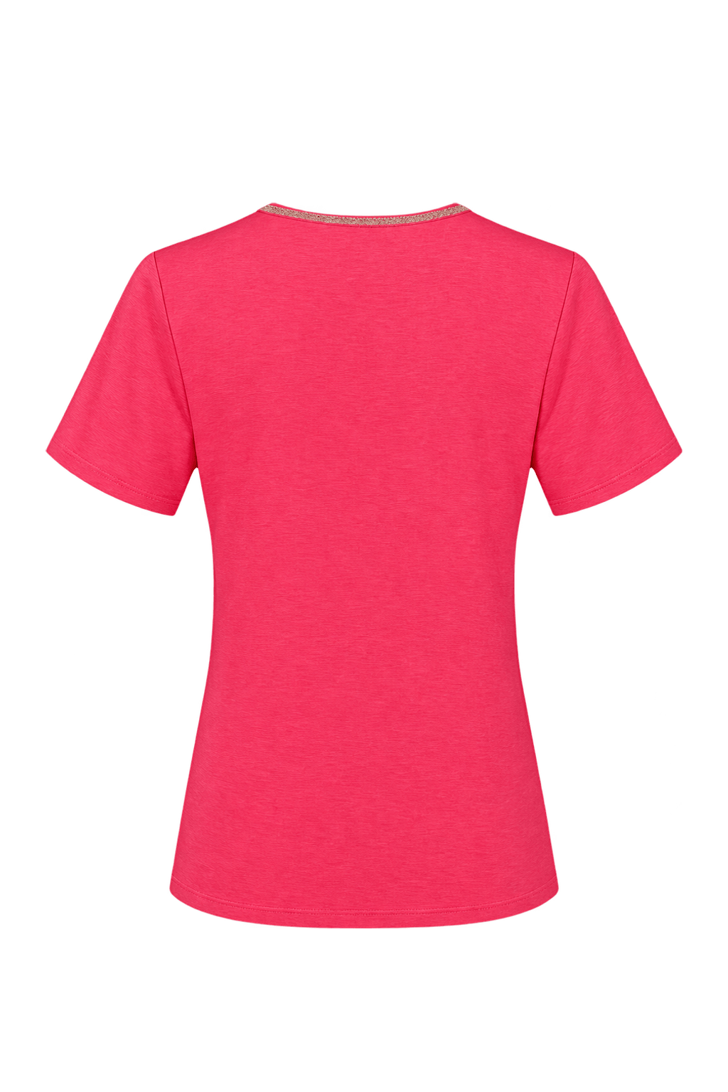 1980s Bright Pink Knitted T-Shirt - Back View