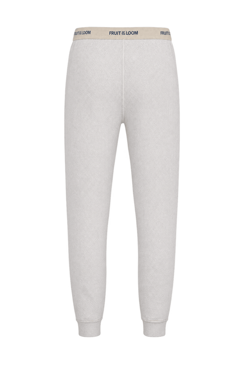 1980s Off-White Cotton-Blend Leggings - Back View
