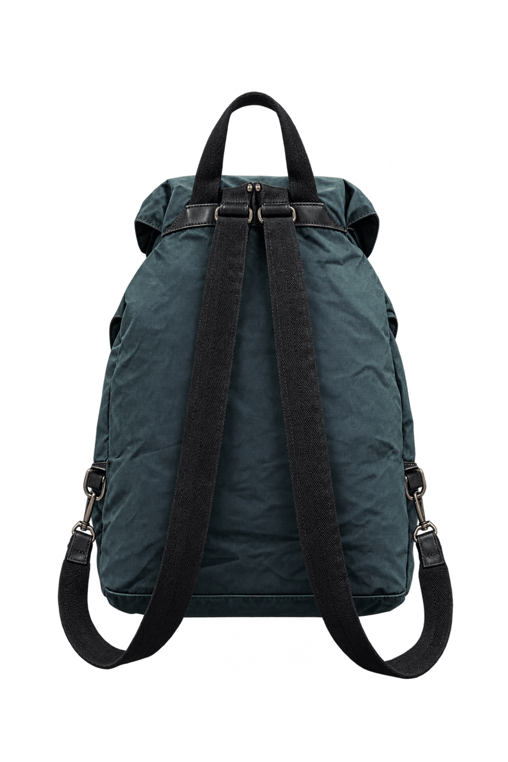 1990s Black Nylon Backpack - Back View