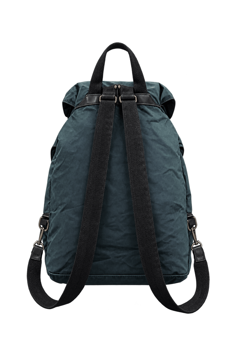 1990s Black Nylon Backpack - Back View