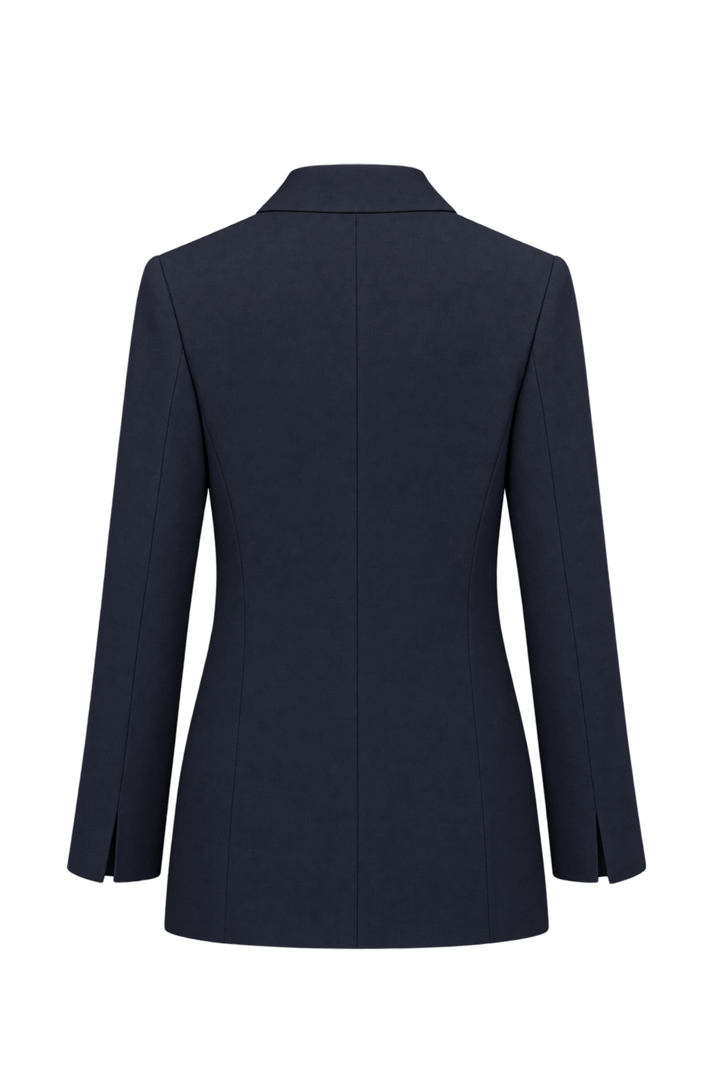 1980s Black Woven Blazer - Back View