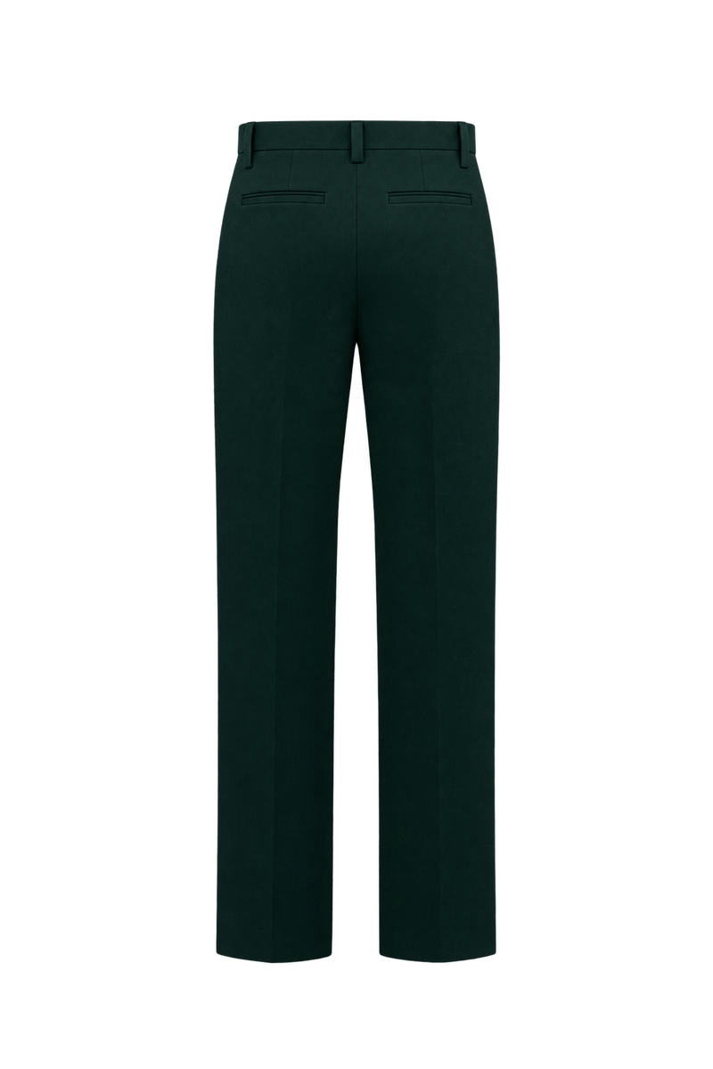 1990s Black Woven Trousers - Back View