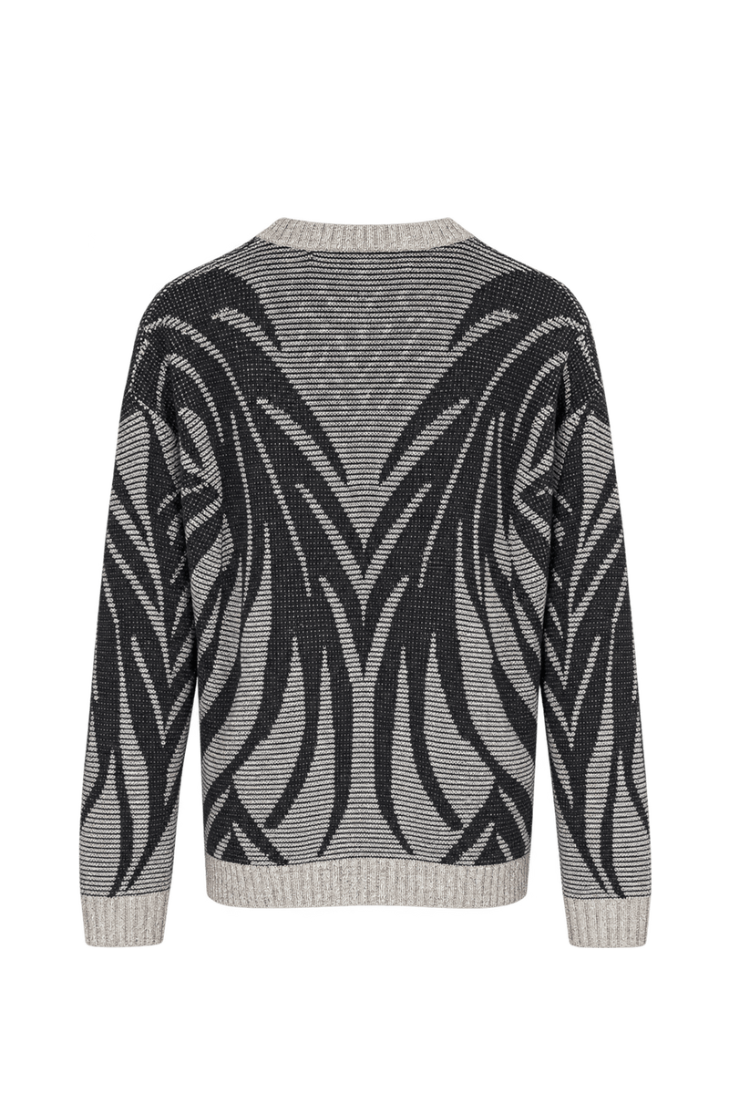1980s Cream Knit Sweater - Back View