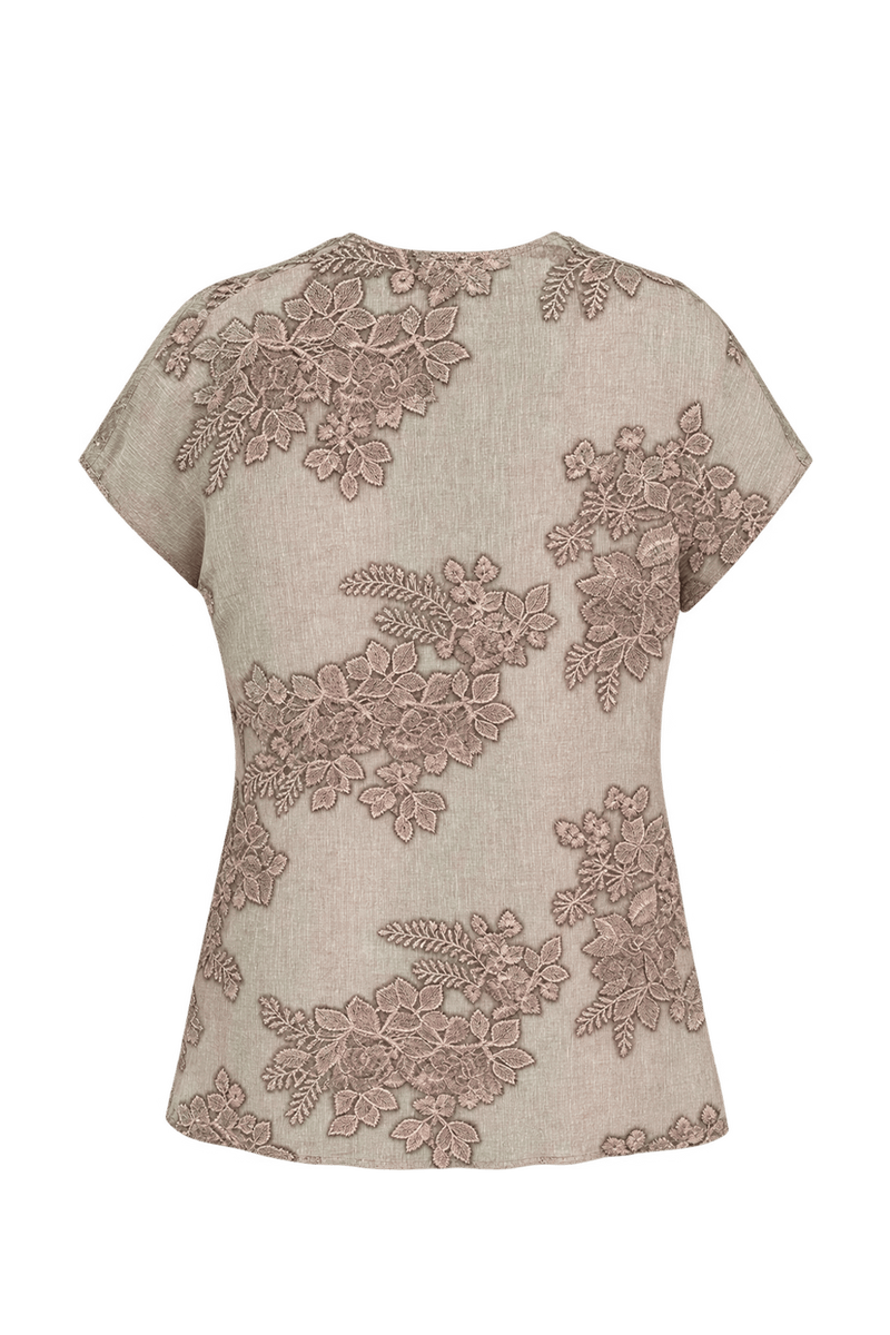 1970s Muted Dusty Mauve Sheer Jacket - Back View