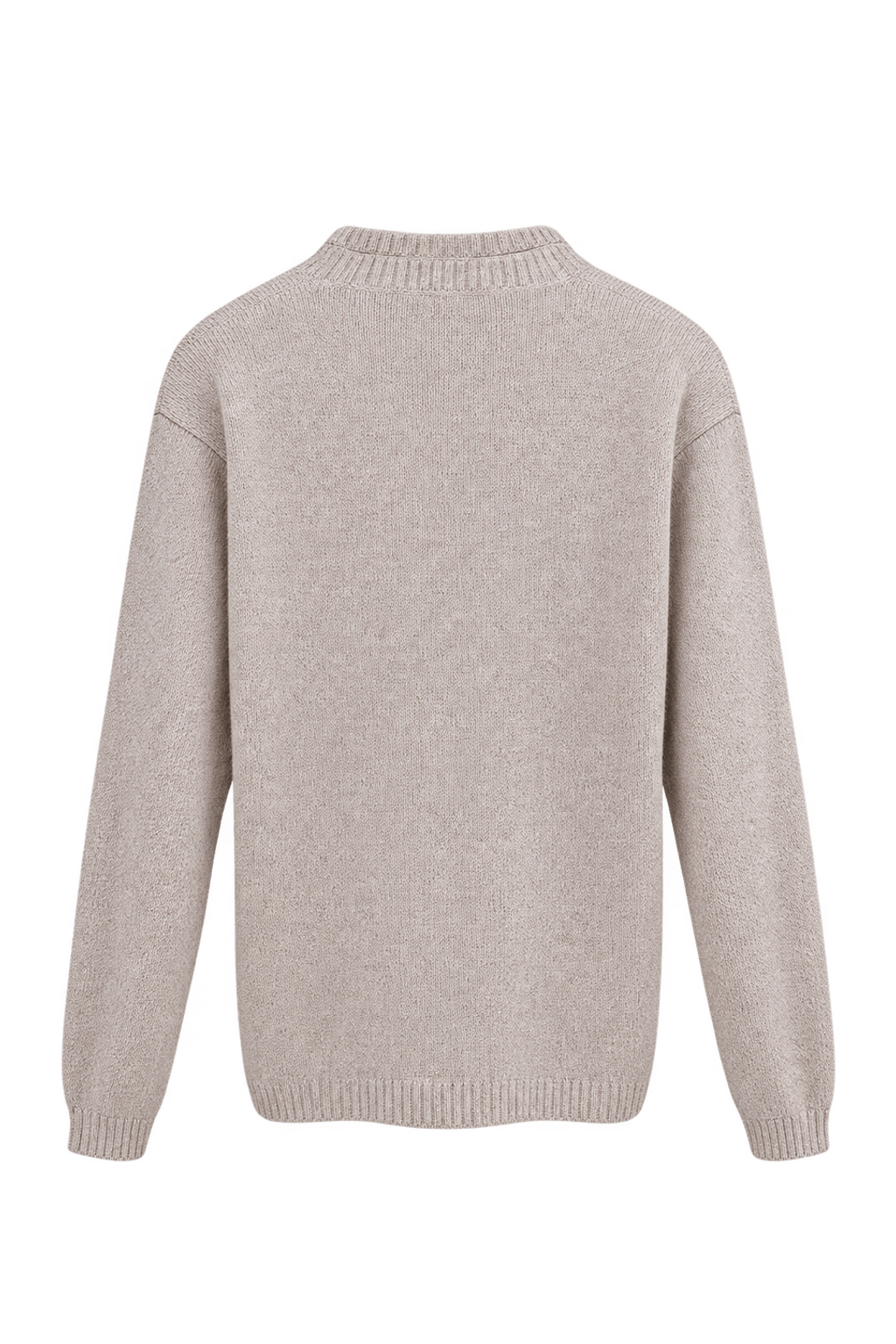 1970s Warm Cream Knit Sweater - Back View