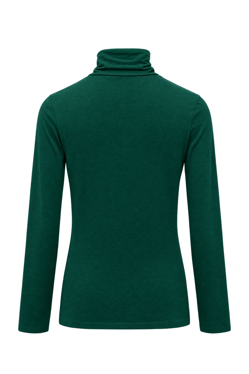 1960s Forest Green Knit Shirt - Back View