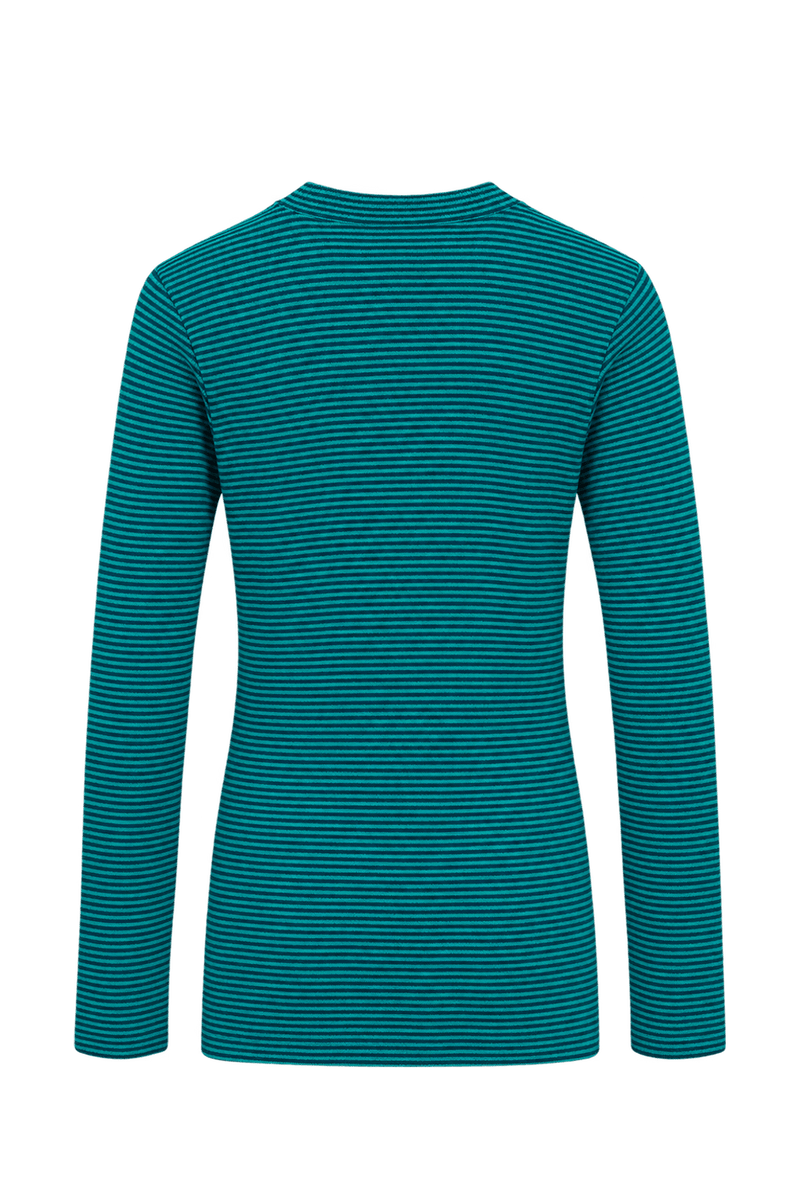 1990s Dark Teal Green Knit Sweater - Back View